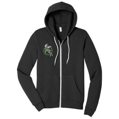 Kiss the Goat Bat Zip Hoodie Thumbnail